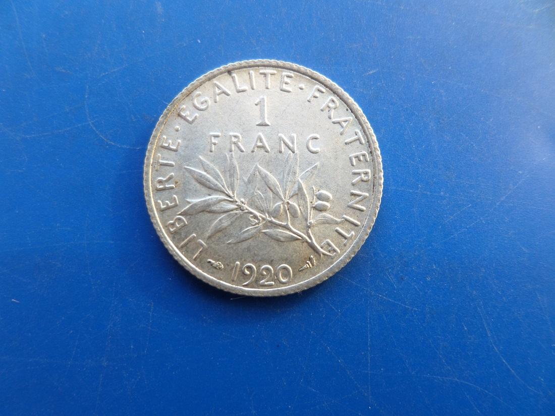 1 francs 1920 argent