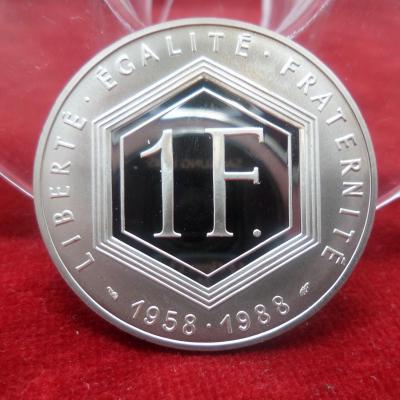 1 francs argent charles de gaulle 1988 1