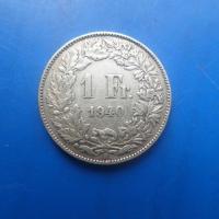 1 francs suisse argent 1940