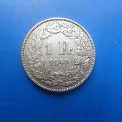 1 francs suisse argent 1940