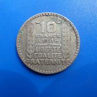 10 francs turin argent 1931 