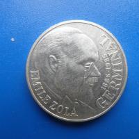 100 francs argent emile zola 1985
