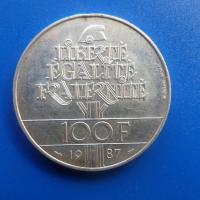 100 francs argent lafayette 1987 1 