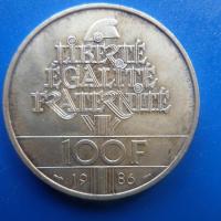 100 francs argent liberty 1986 1 