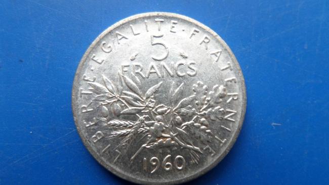 5 Fr Argent 1960