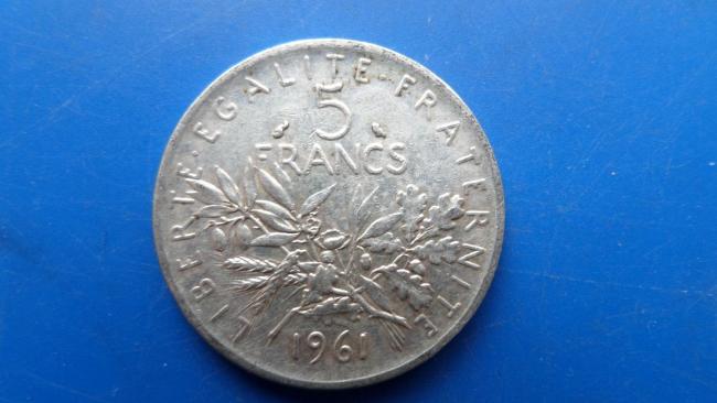 5 Fr Argent 1961