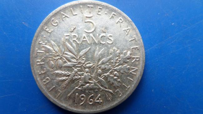 5 Fr Argent 1964
