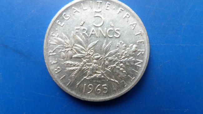 5 Fr Argent 1965