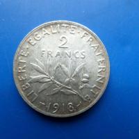 2 franc argent 1918