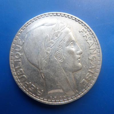 20 francs turin 1938 verso