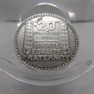 20 francs turin argent 1933