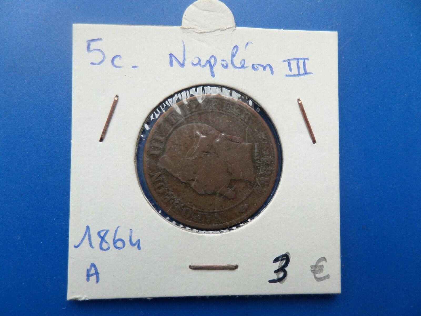 5 centimes napoleon iii 1864 a