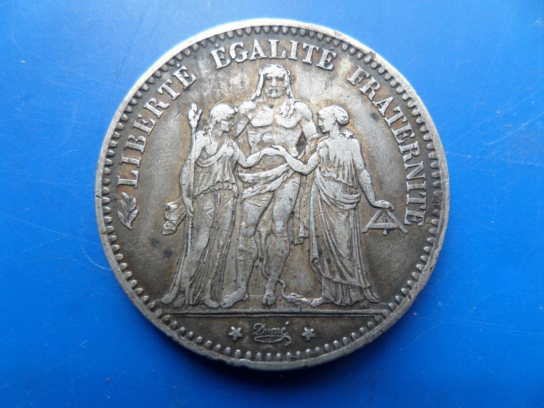 5 francs argent 1876 a hercule