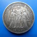 5 francs argent 1876 a hercule