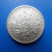 5 francs argent 1960 10 