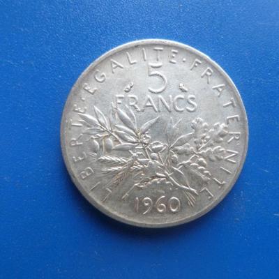 5 francs argent 1960 12 