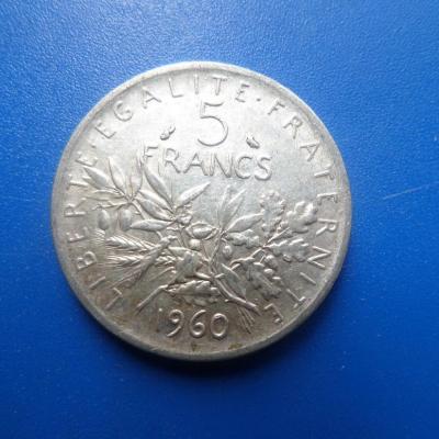 5 francs argent 1960 8 