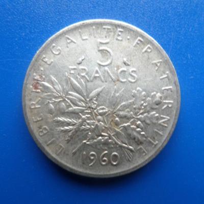 5 francs argent 1960
