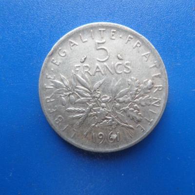 5 francs argent 1961 6 