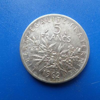 5 francs argent 1962 12 