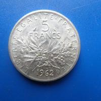 5 francs argent 1962 14 