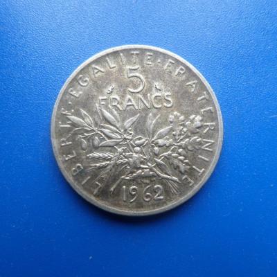 5 francs argent 1962 2 