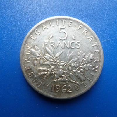 5 francs argent 1962 6 