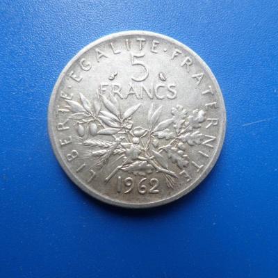 5 francs argent 1962 8 