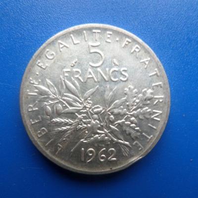 5 francs argent 1962