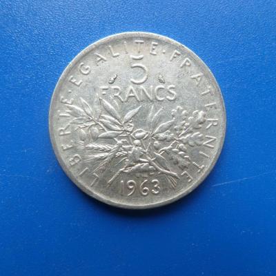 5 francs argent 1963 1 1