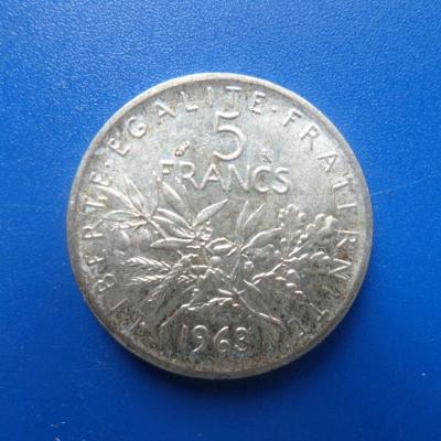 5 francs argent 1963 11 