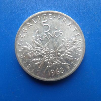 5 francs argent 1963 5 