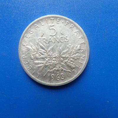 5 francs argent 1963 9 