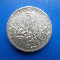 5 francs argent 1964 5 1
