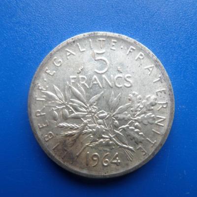 5 francs argent 1964