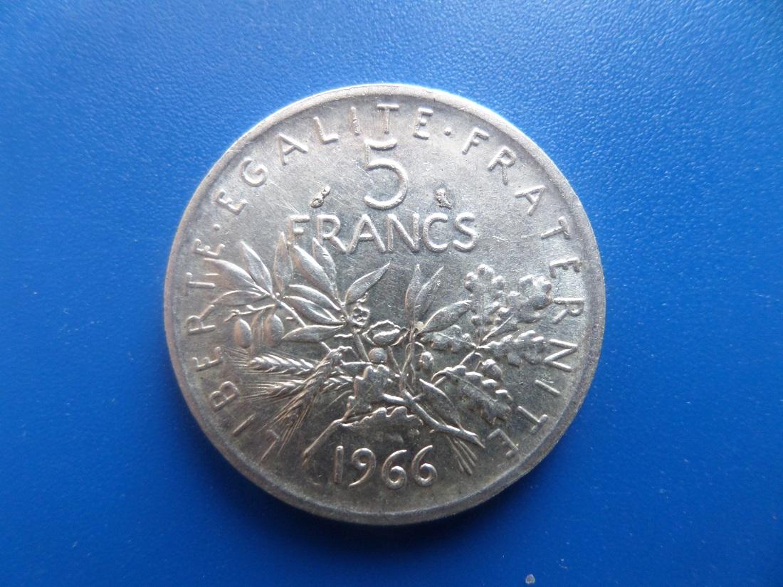 5 francs argent 1966