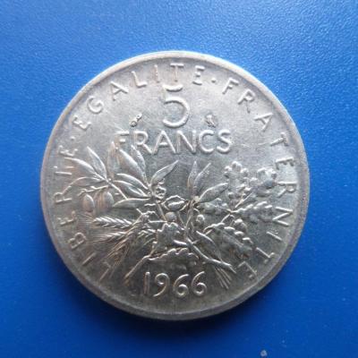 5 francs argent 1966