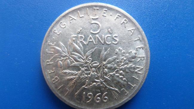5 Fr Argent 1966