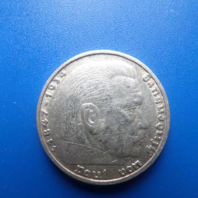 5 reichsmark marechal paul von hindenburg