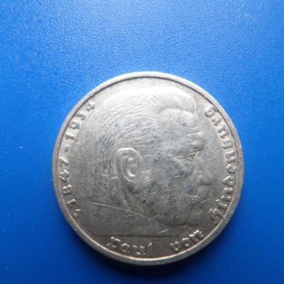 5 reichsmark marechal paul von hindenburg