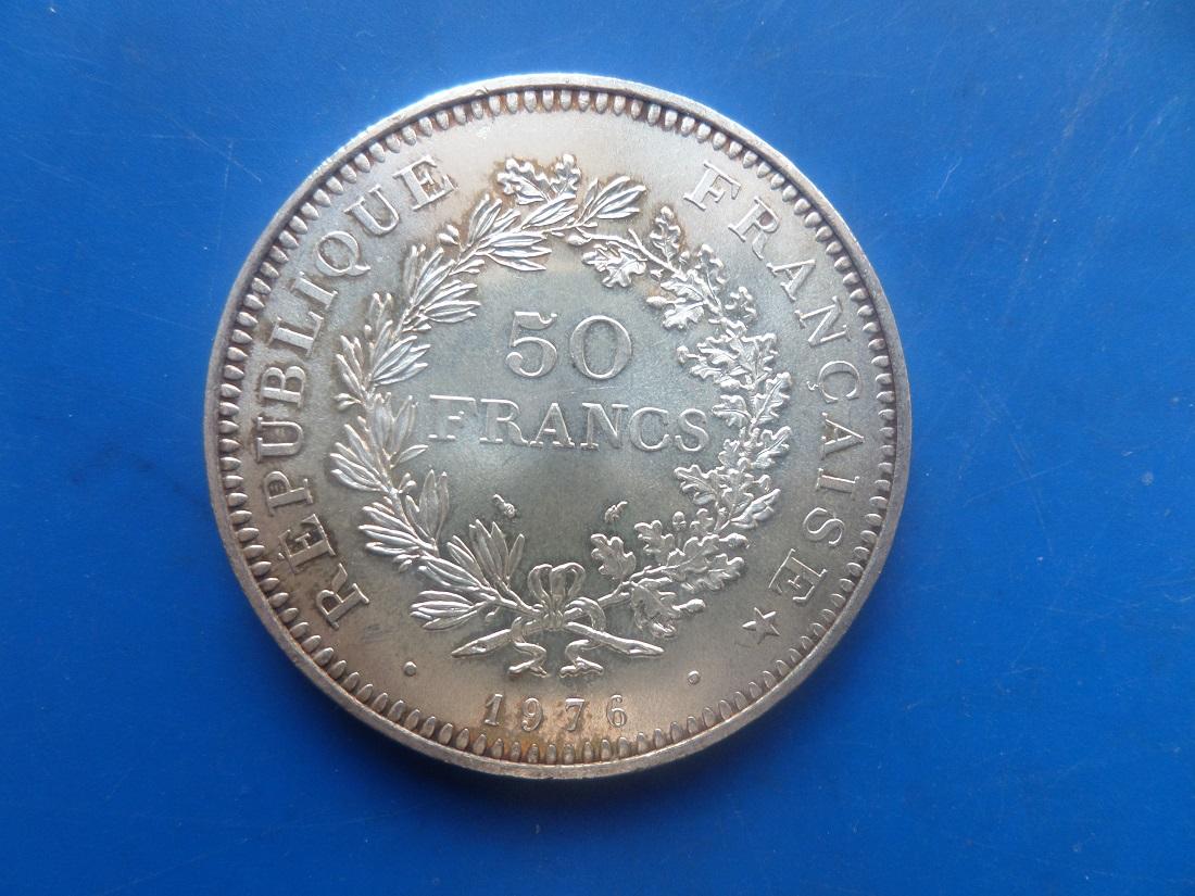 50 francs hercule argent 1976