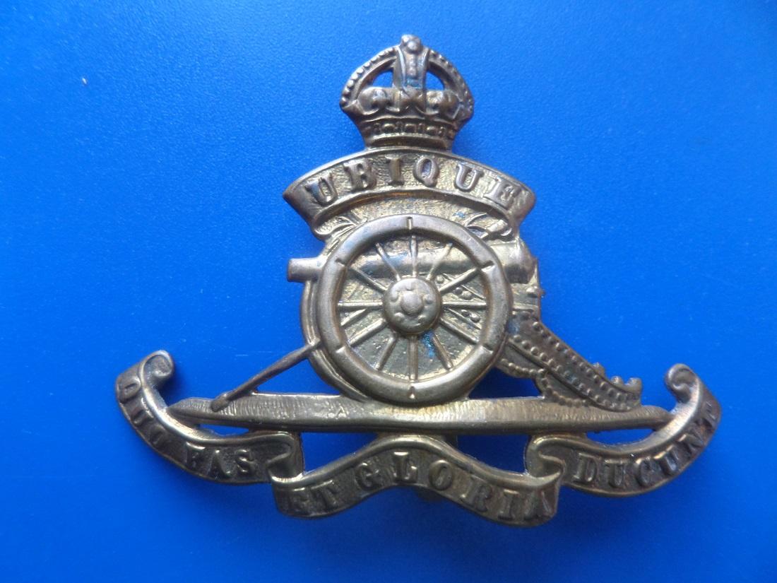 Cap badge royal artillery ubique