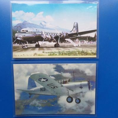 Carte postale avion militaire