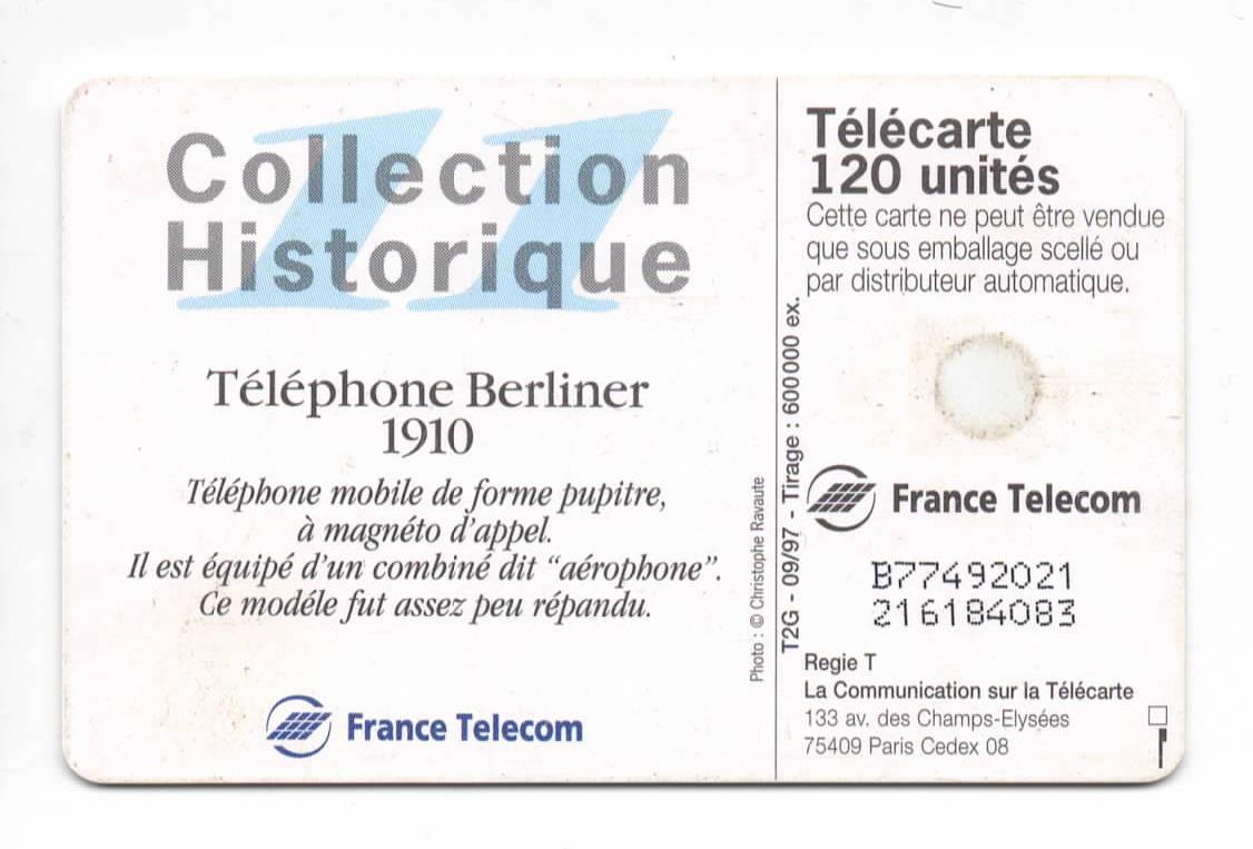 Carte telephonique beliner 1
