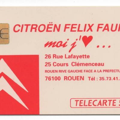 Carte telephonique citroen rouen