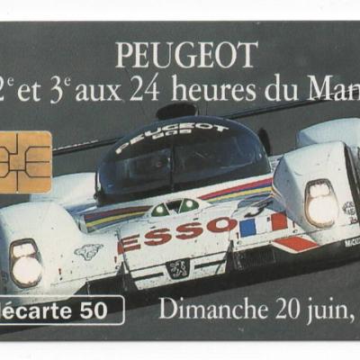 Carte telephonique peugeot