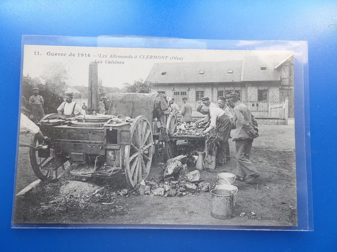 Cpa clermont oise soldats allemands 1914 2