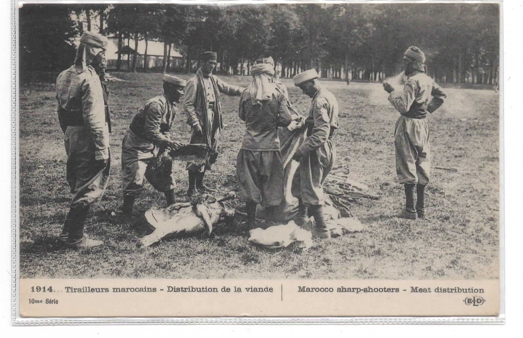 Cpa guerre tirailleurs marocains 1