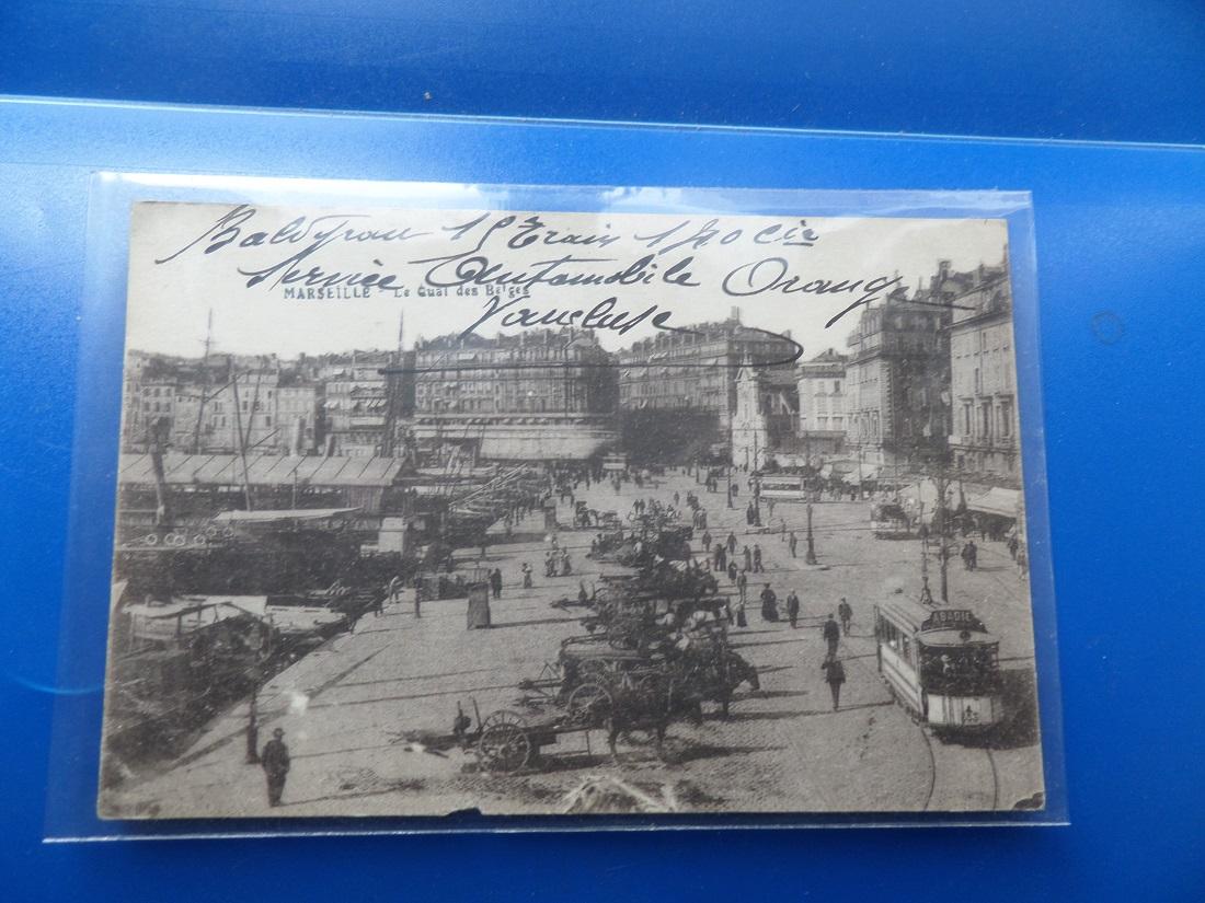 Cpa marseille le quai des belges