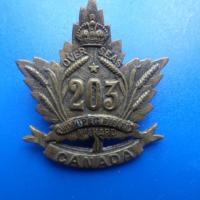 Insigne de col 203 rd battalion